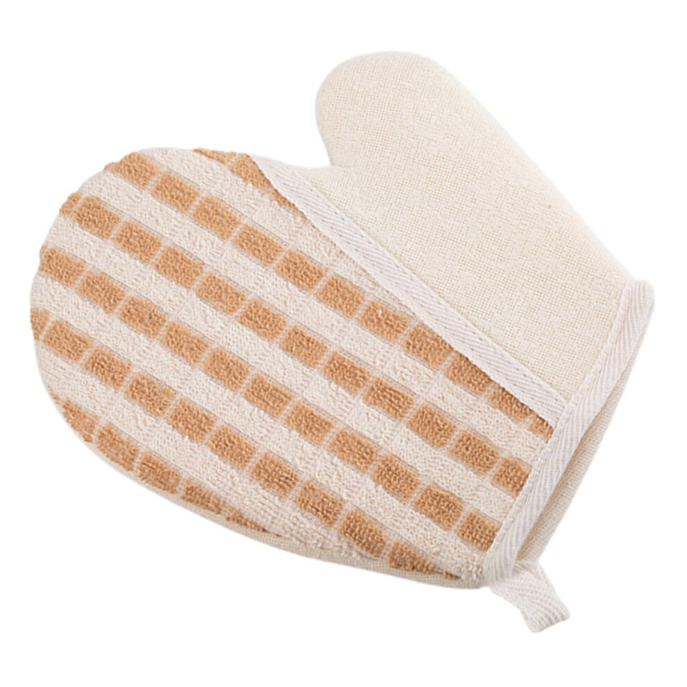 Exfoliating Bath Gloves Linen Shower Mitts for Gentle Skin Scrub Spa Use Reusable Smooth Skin