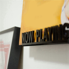 4X Wall Mount CD Record Display Stand Now Playing Acrylic Vinyl Record Shelf for Home Decoration Black