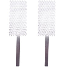 2Pcs 20 x 5cm Mesh Platinized Titanium Anode Rhodium Jewelry Plating Plater Tool Mesh with Handle Jewellery Tool