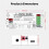 DOMRAEM 4-Channel LED Strip Controller ESP32 WLED Digital Controller PD5/12/20V DC5-24V Input 16A A 9