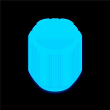 40 StüCk GlüHventilkappe Fluoreszierendes Blaues GlüHen Auto Motorrad Fahrrad Rad Reifen Nabe Leuchtende Kappe Dekoration