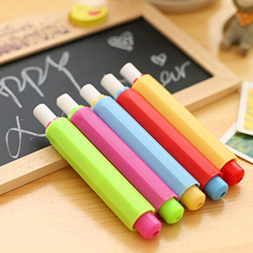 10X Chalk Holder Case Cover for Plastic School Adjustable Replacement Chalk Cover Color Random 2