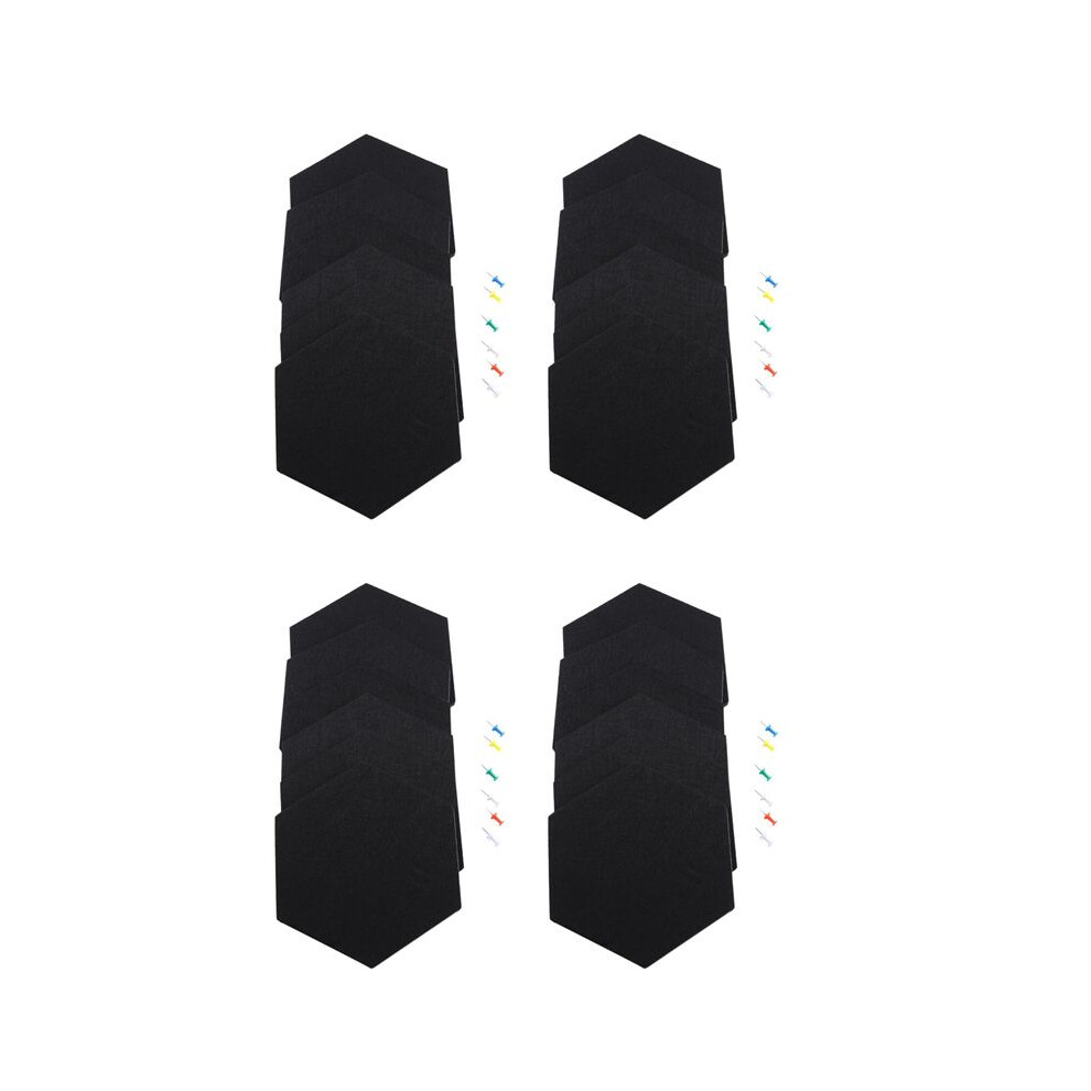 24 Pack Memo Board Decorative Notice Board Hexagon Bulletin Board, Cork Board Tiles(20 X 17 Cm) 6031417135614