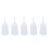 5X Clear White Plastic Sauce Oil Liquid Dispensing Squeeze Bottle 300ml 1