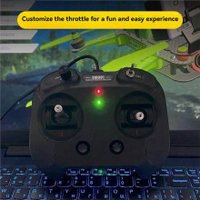 FS-SM001 6CH FPV Flight Simulator Remote Control Support for DRL Liftoff DCL Freerider APD and More for RC FPV Drone