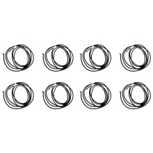 8X Windshield Glass Spray Washer Sprayer Nozzle Hose Pipe for B7 B8 CC 6 MK6 A3 8P A4