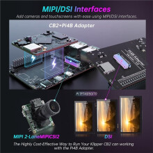 CB2 BTT Pi 2 RK3566 Quad-Core Control Board: 2GB RAM 32GB ROM 2.4G WiFi 40Pin GPIO for Klipper 3D Printer Parts DIY