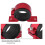 10X Red 60mm Fuel Pump Single Mount Bracket Fuel Filter External Bracket Clamp Cradle for 044 2