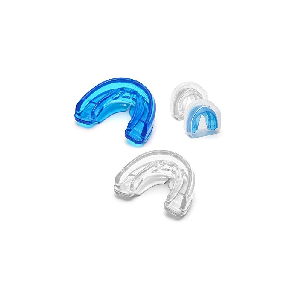 Mouth Guard for Youth and Adults with Dual Braces Support, Blue Sports Mouth Guard for Full Teeth Protection