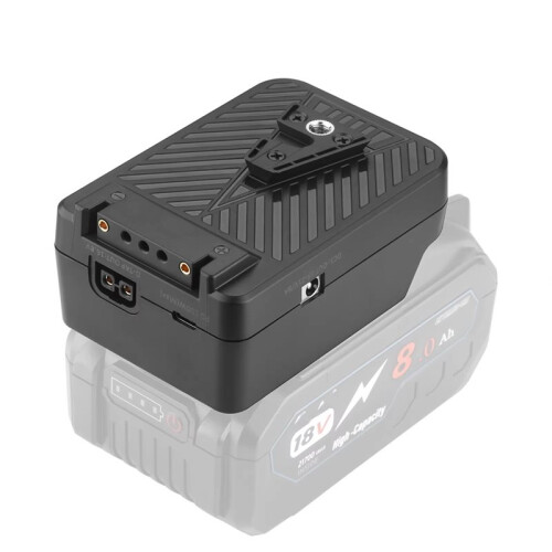 For  18V Battery to V Mount Battery Plate Converter Sturdy Multi Purpose PD100W Fast Charging Efficient Lights 2
