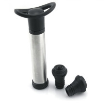 Advanced Wine Stoppers Stainless Steel Manual Vacuum Pump Wine Saver Reusable Wine Bottle Stopper Sealer Keep Wine Fresh