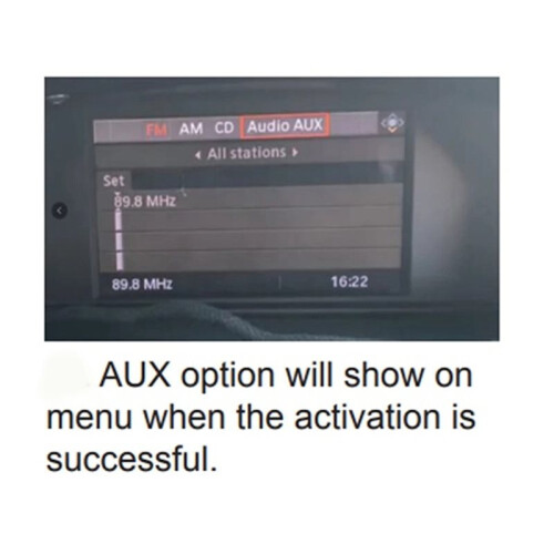 Special Aux Activator Auxiliary Adapter Car Radio Activator for  5 Seires E60 E61 E63 E64 CCC System 2002-2009 2