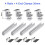 20x Solar Panel Mount Bracket Photovoltaic Panel Rail Solar Panel Mount Fastening Module with Mid 35mm 3
