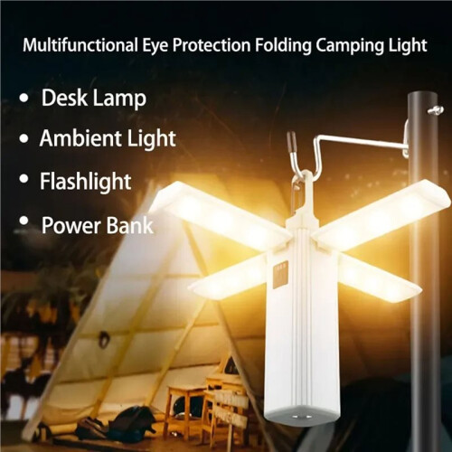 Protable Rechargeable Camping Light Tent Chandelier Ultra Long Life Multi-Function Flashlight Folding Hand Lamp 1