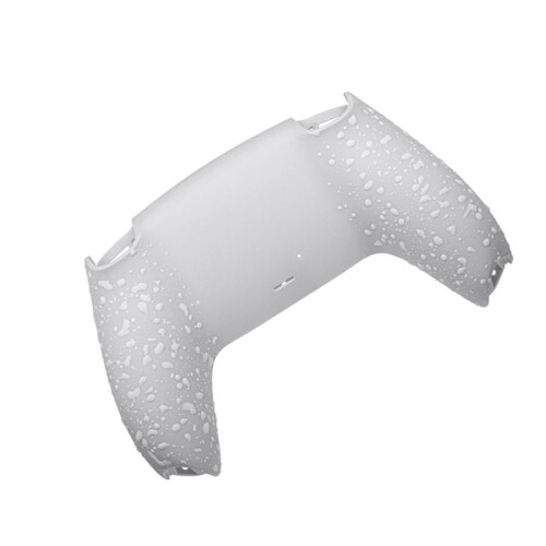 2X Bottom Back Shell Non-Slip Rear Housing Game Improvement Replacement Parts for PS5 Controller White 2