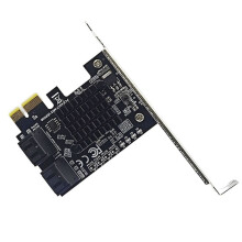 SATA3.0 Expansion Card to PCI-E4 Port 6G Adapter Card 88SE9215 Expansion IPFS Hard Drive Conversion Card Hard