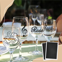 12 Pcs Black Marking Paper, 1.54x1inch LaserEngraving Marking Paper for Engrave Metal Ceramics Glass