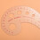 11.8 "Long Comma forma di plastica trasparente francese Curvo righello scanalata 6