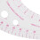 11.8 "Long Comma forma di plastica trasparente francese Curvo righello scanalata 8