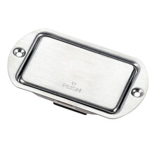 9V Guitar Battery Box Push-Button Guitar Battery Compartment for Active Guitar Bass Oval Style