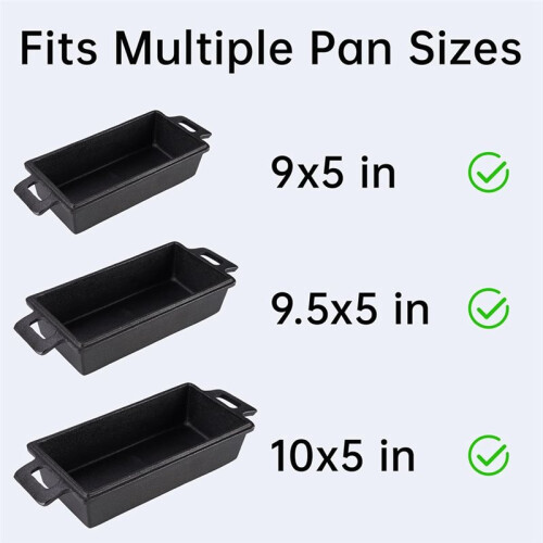 4-Pack Silikonformsfoder för Bröd, Återanvändbara och Non-Stick Silikonbrödslingor, Passar för 9,5x5, 10x5 Tums Brödformar, 2