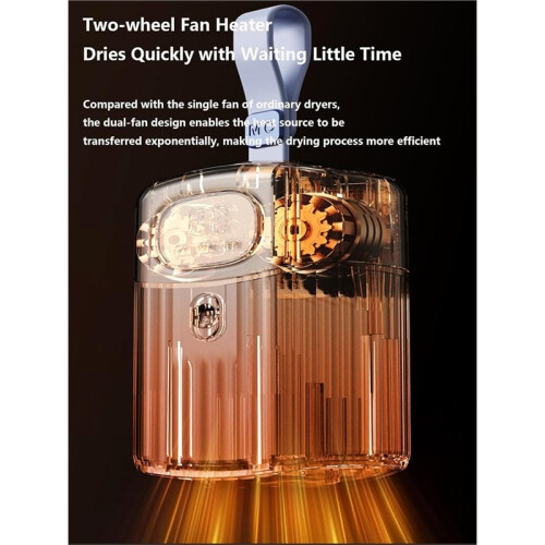 Portable Clothes Dryer Household Small-Sized Intelligent Clothes Dryer Foldable 3 Speed Adjustable with Timer EU 2