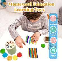Silicone Toys Color Sorting Fine Motor Toys Shape Matching Early Educational Puzzle Toys for Toddlers,for 1 2 3 Year Old