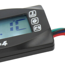 Motorcycle 4-in-1 Meter Voltage Temp Time