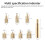3D Print Accessory Brass Hot Nut Insertion Kit Heat Insert Nut Iron Thread  M2-M8 Tips for 936 T65 T85 Soldering 7