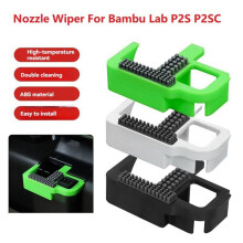 Nozzle Wiper Cleaner Cleaning Tool Quick Install Resistant to High Temperatures for P2S P2SC 3D Printers Black