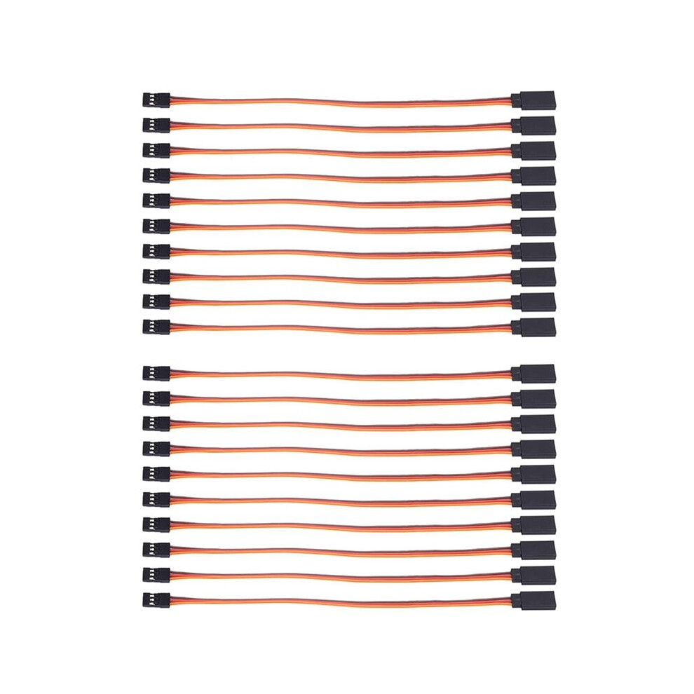 20 Pieces Of Male-To-Female Servo Extension Cords For Rc Futaba's Jr Remote Servo Extension Cord Wire And Cable (500 Mm) 4712017692869