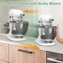 Mixer Slider Mat for 4.5 QT Tilt Stand Mixer, Clear Acrylic Sliding Tray for Smooth Movement