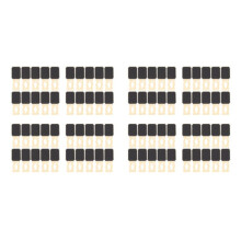 80 Pack Chalkboards with Support Easels Stand,Place Cards Small Rectangle Little Wood Blackboard