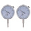 2X Dial Indicator Gauge 0-10mm Meter Precise 0.01 Resolution Concentricity Test 1