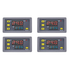 4X Digital Delay Relay LED Display Cycle Timer Control Adjustable Timing Relay Delay AC110-220V