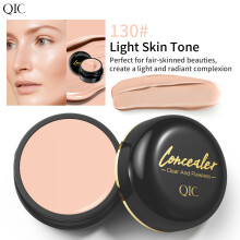(130# Light Skin Stone) QIC Waterproof Concealer Under Eye Corrector Tattoo Long Lastin Cover