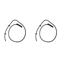 2X 1628230-02-A Auto-Frontwischerarm, Wassersprühdüsenbaugruppe, Doppelrohr-Wischer-Sprühkopf für Model 3/Y