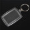 40Pcs Transparent Blank Insert Photo Picture Frame Key Ring Split Keychain 4