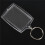 40Pcs Transparent Blank Insert Photo Picture Frame Key Ring Split Keychain 5