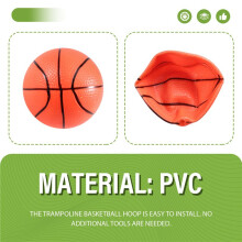 Trampoline Basketbalring Set Basketbalring voor Kinderen Waterdichte Zonnebrandcrème Basketbalbevestiging Groen