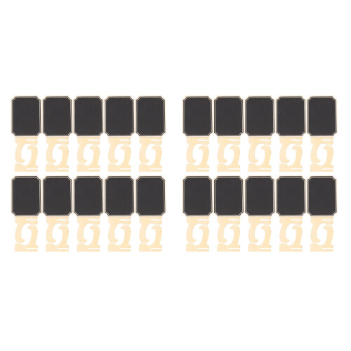 40x  Tableaux Noirs Avec Support, Chevalets, Petits Cartons Rectangle Petit Tableau