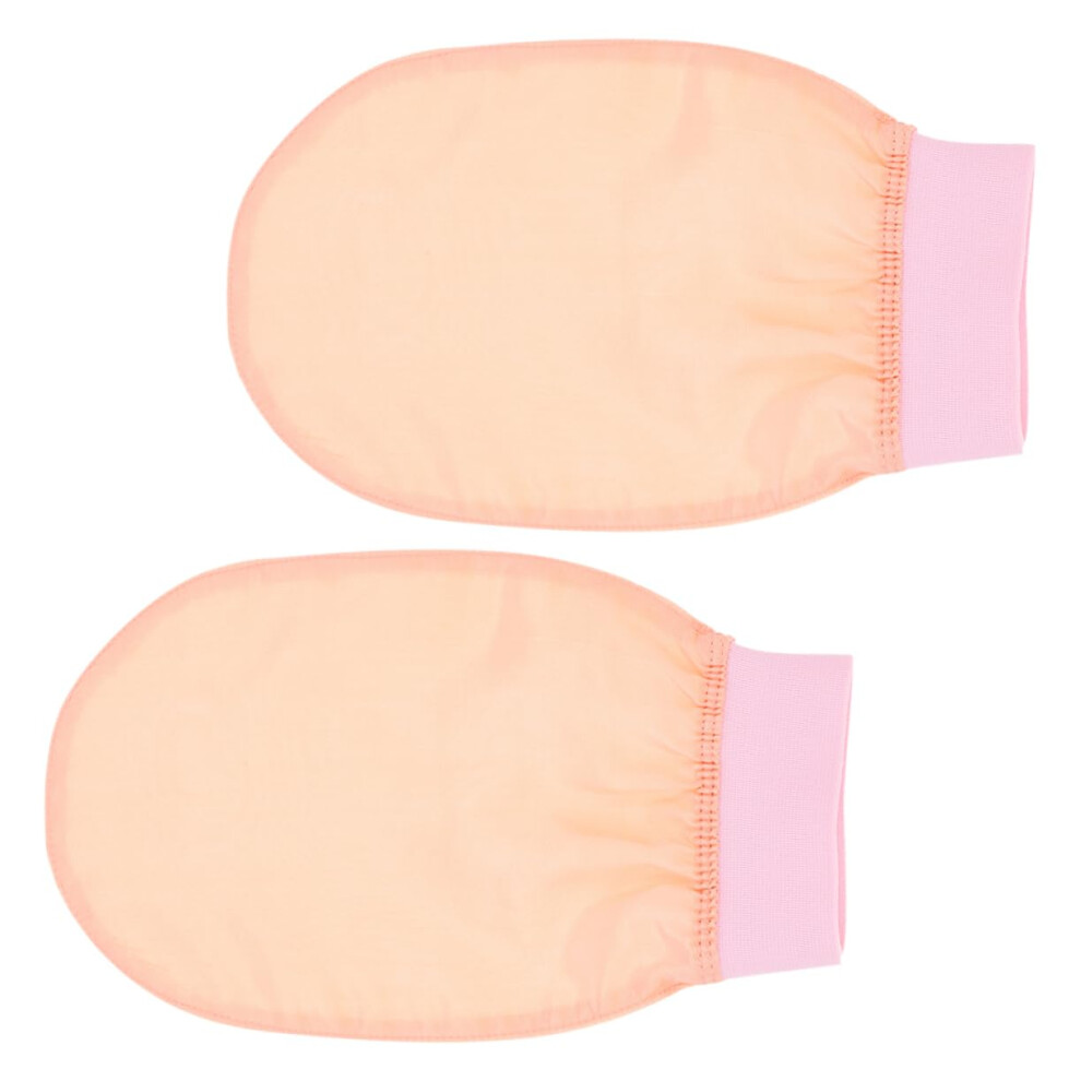 2pcs Exfoliating Shower Gloves for Dead Skin Removal, Reusable Soft Body Scrubber Mitt for Bath