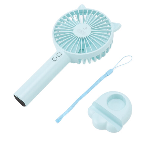 Hand Held Fan, ABS/PC, USB Rechargeable, 3-Speed, 1200mAh, 2