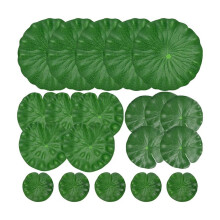 20 Pcs Artificial Lily Pads for Ponds, Realistic Floating Lily Pads Leaves, Lotus Leaves Water Lilies Pad Artificial