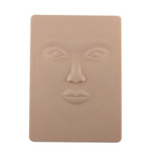 Permanent Makeup Practice Skin 3D Silicone with Lips and Face, Microblading Training for Beginners