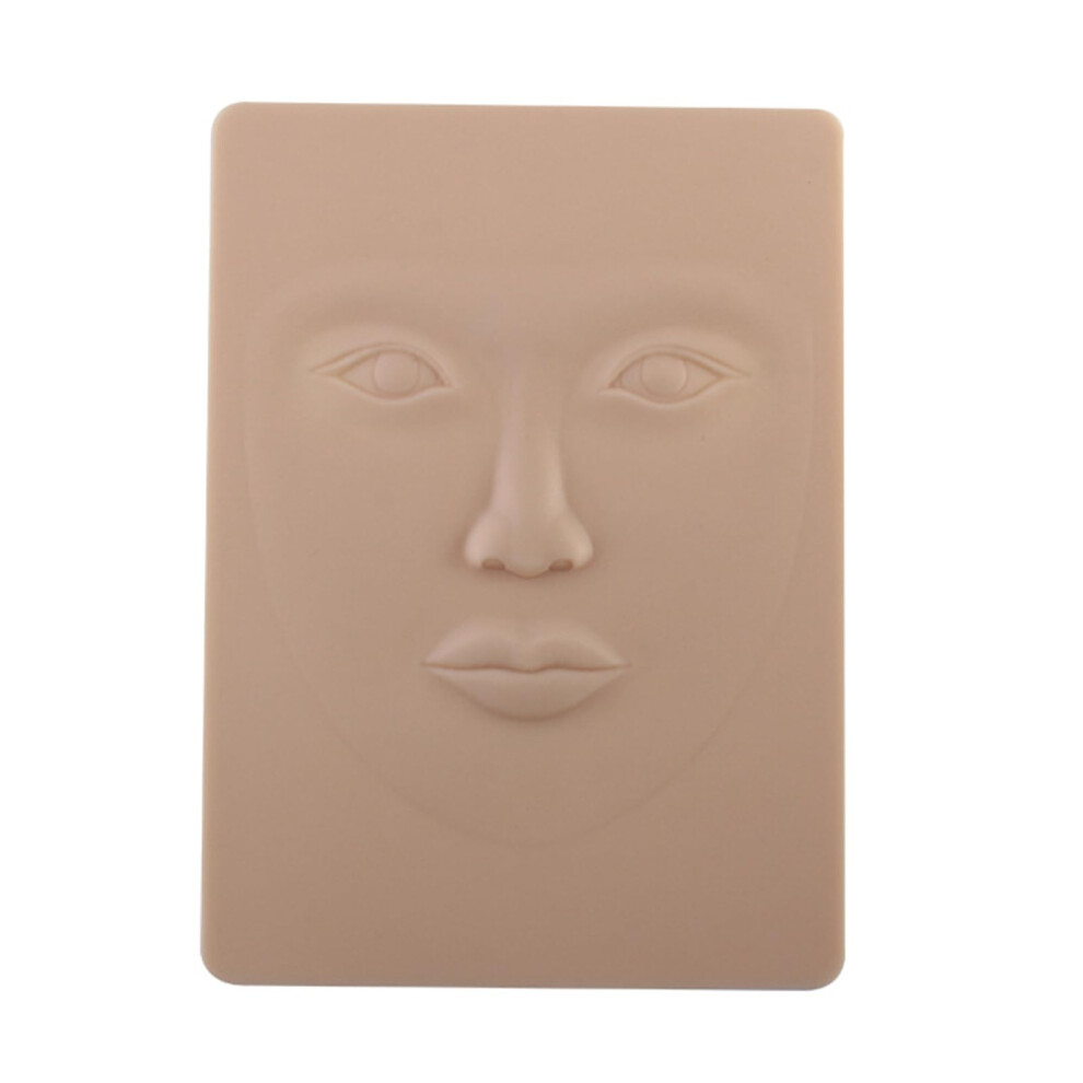 Permanent Makeup Practice Skin 3D Silicone with Lips and Face, Microblading Training for Beginners