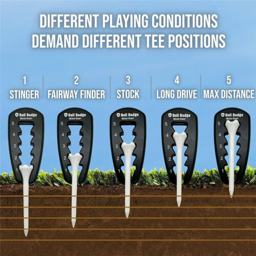 2PCS Adjustable  Tee Height Tool Precision Tee Height Setter for Consistent Swings, Easy-to-Use  Training Aid 2