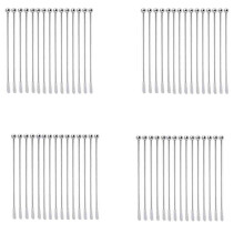 60 Pcs Reusable Swizzle Sticks Coffee Stirrers Beverage Stir Sticks Stainless Steel Cocktail Swizzle Sticks