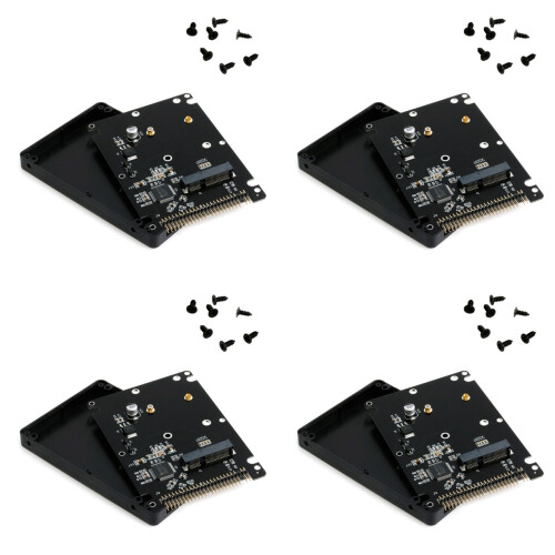 4X MSATA para 2,5 Polegadas 44PIN IDE HDD SSD Adaptador MSATA para PATA Converter Card Adapter com Caixa