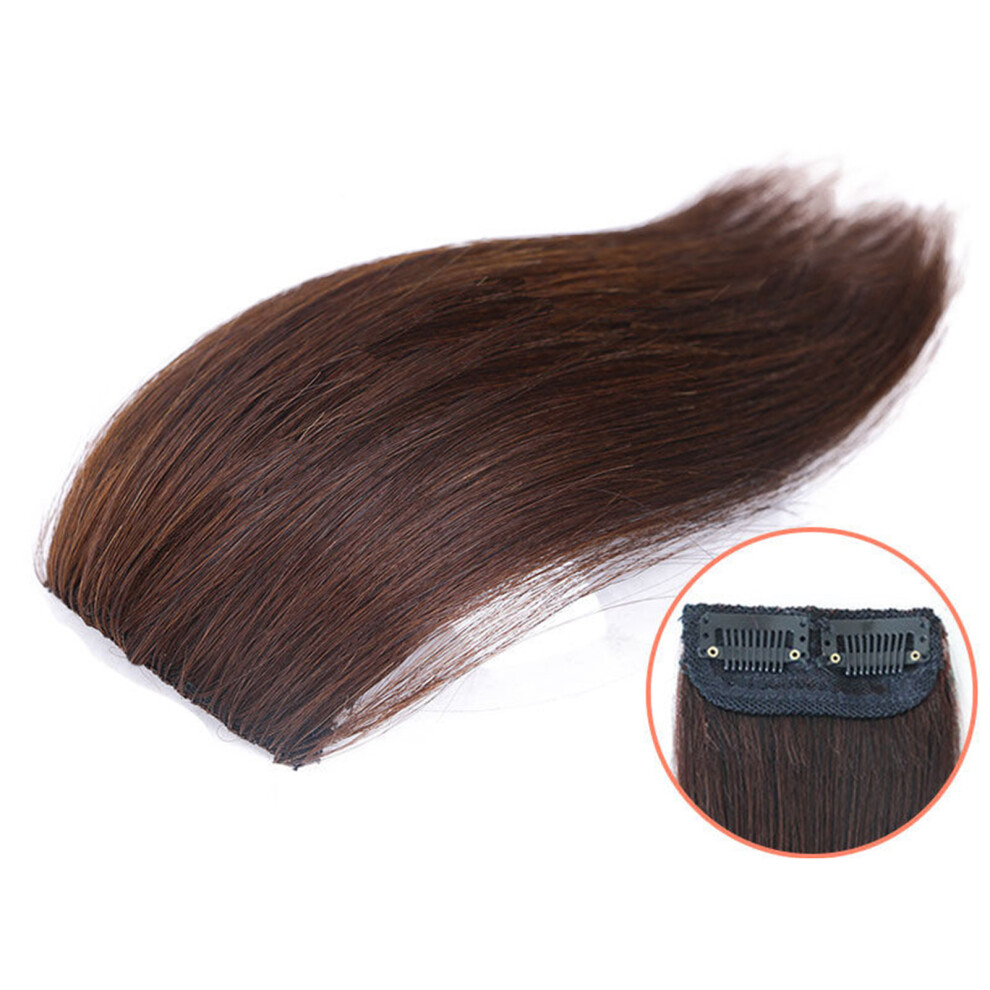 Roc-Electron Unisex Brown (Dark 30Cm) Silky Straight Clip-In Hair Extensions For Wedding